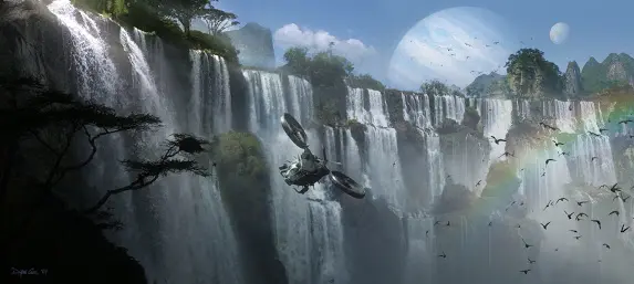 Caída de agua en Avatar, la película